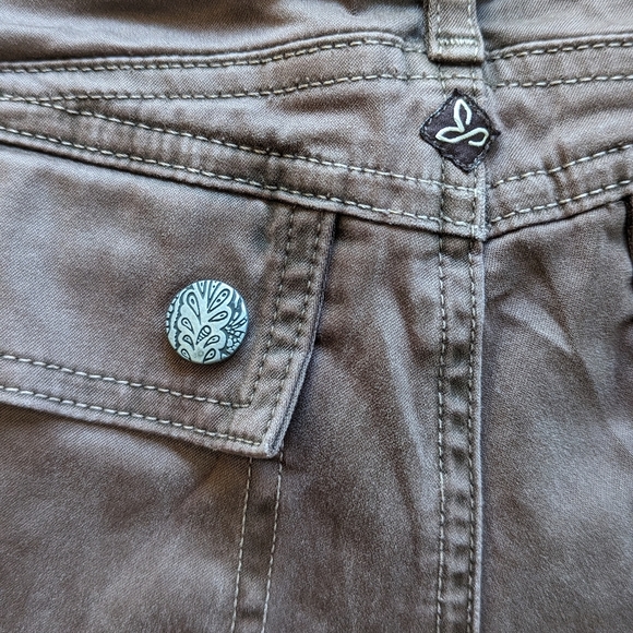 Prana, stretch cotton, size 4, carpenter, brown - Picture 3 of 7